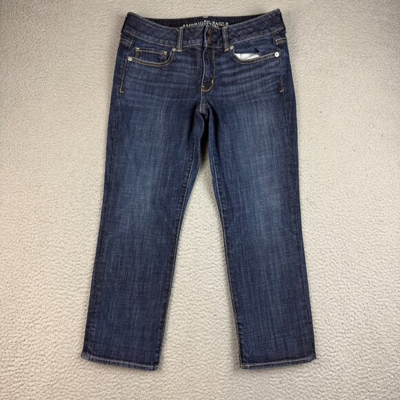 American Eagle Outfitters Denim - American Eagle Jeans Womens 8 Reg Artist Stretch Crop Curvy Mid Rise AE Denim